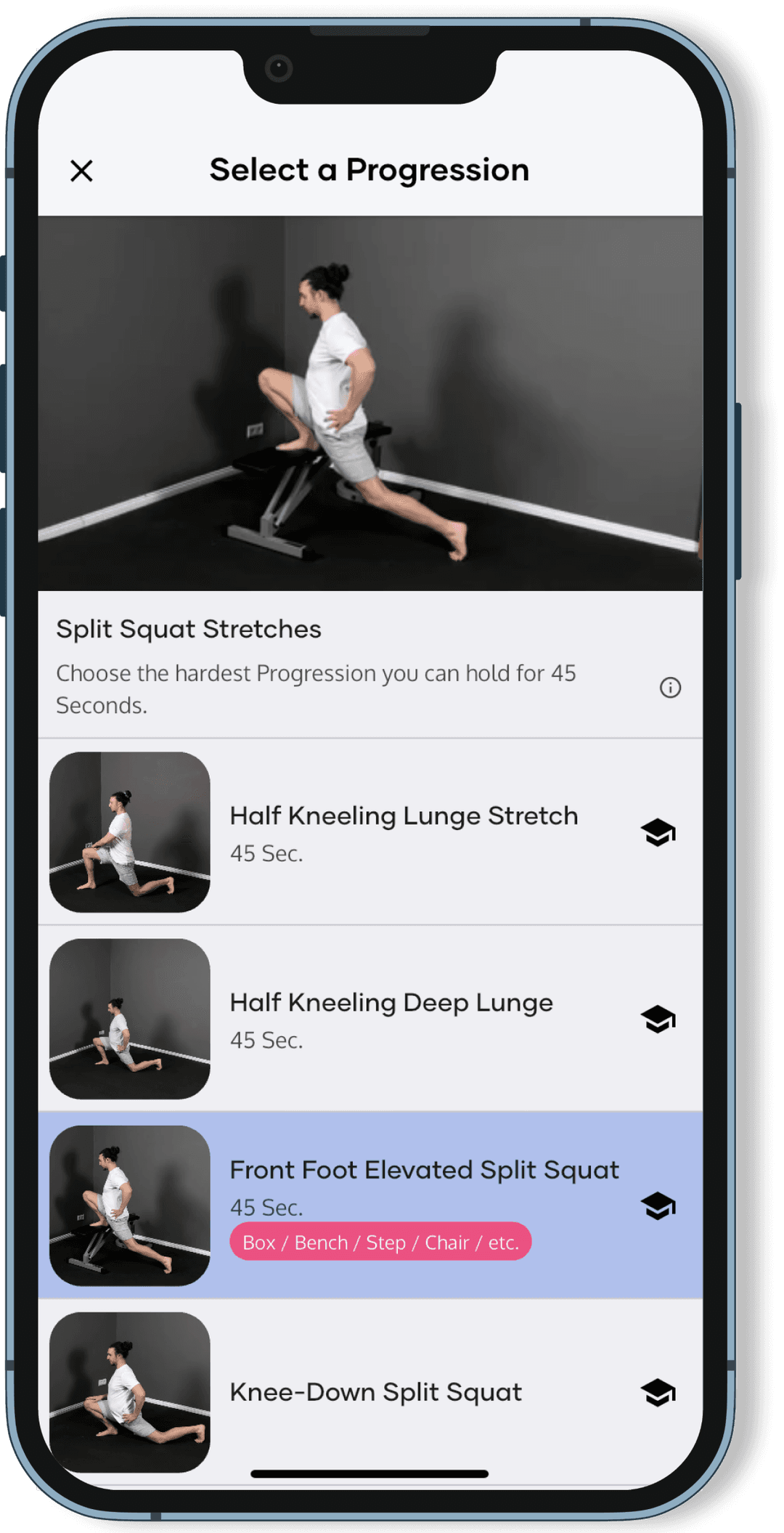 Exercise progressions for every level